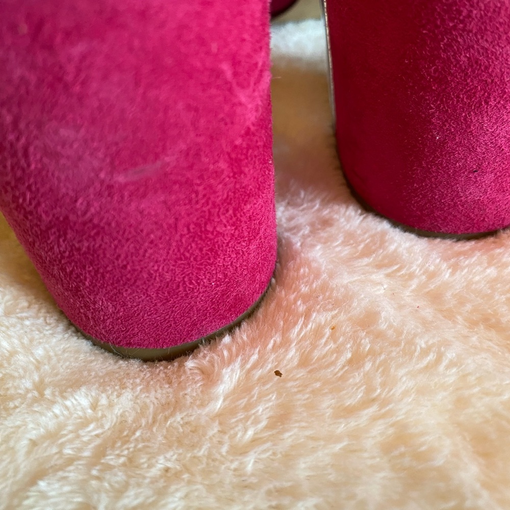 Nine West Fuchsia Suede Mules - Picture 9 of 9